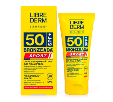 Librederm Bronzeada sport cолнцезащитный гель для лица и тела SPF50, 50мл
